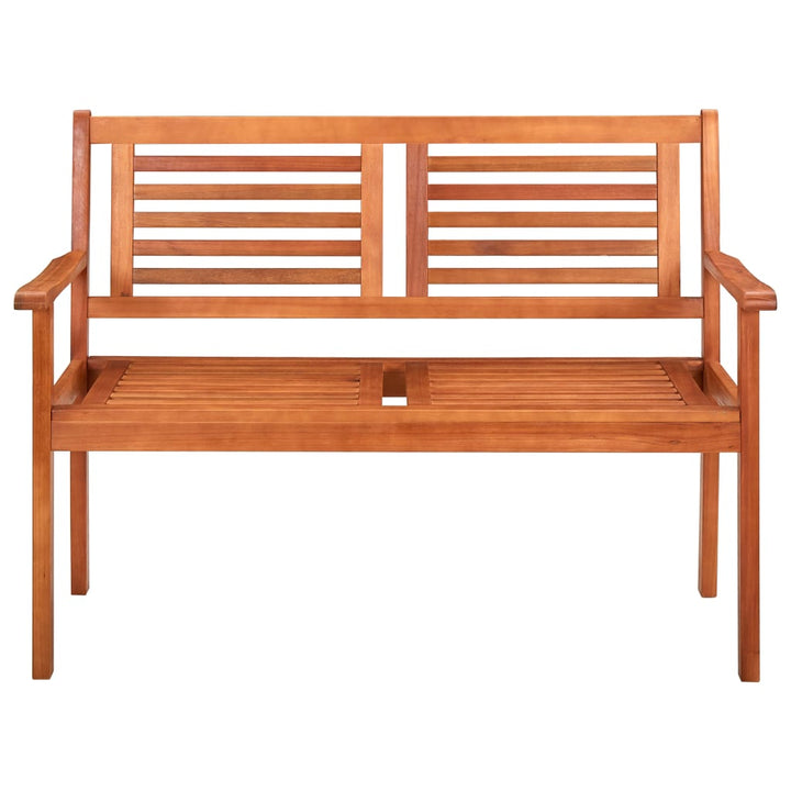 Trädgårdsbänk 2-Sits 120 Cm Massivt Eukalyptusträ