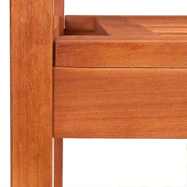 Trädgårdsbänk 2-Sits 120 Cm Massivt Eukalyptusträ