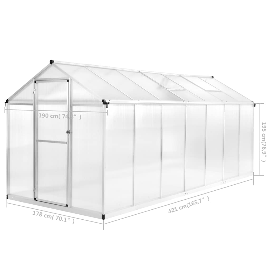 Växthus Aluminium 15,6 M³