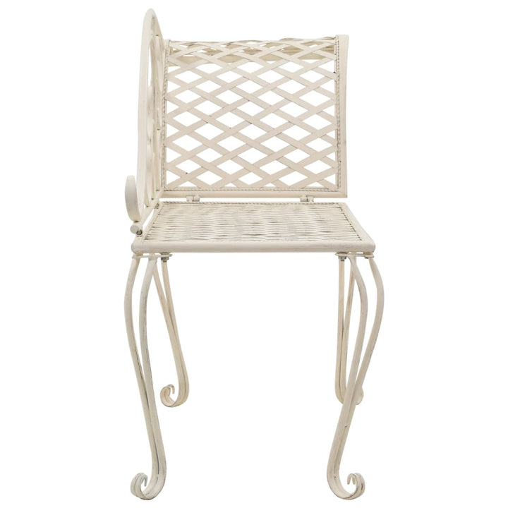 Trädgårdsbänk Schäslong 128 Cm Metall Antik