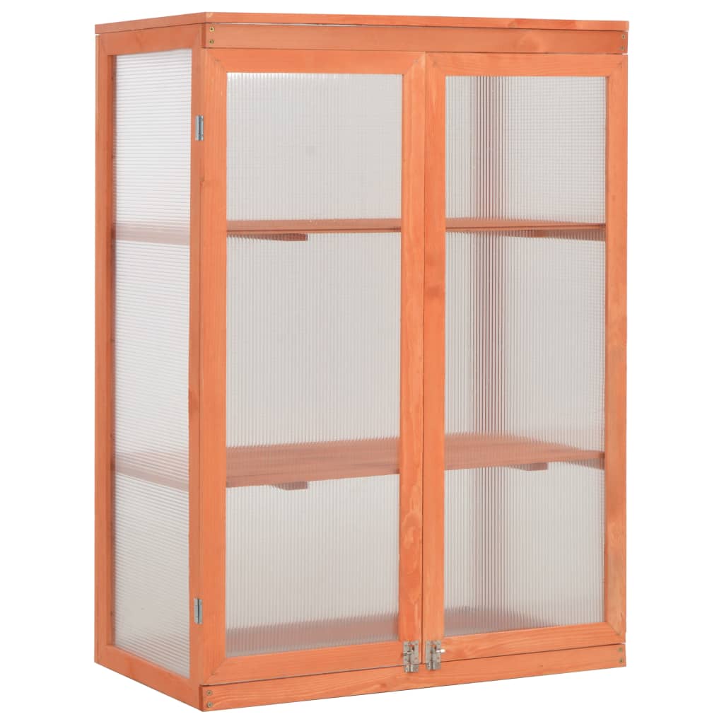 Växthus Trä 75X47X109 Cm
