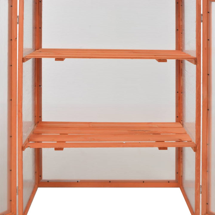 Växthus Trä 75X47X109 Cm
