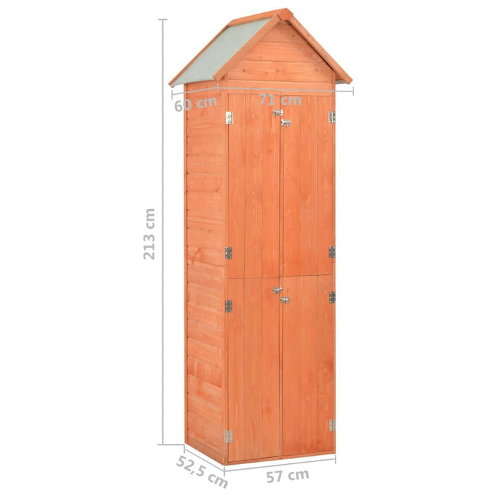 Förvaringsbod Trä 71X60X213 Cm