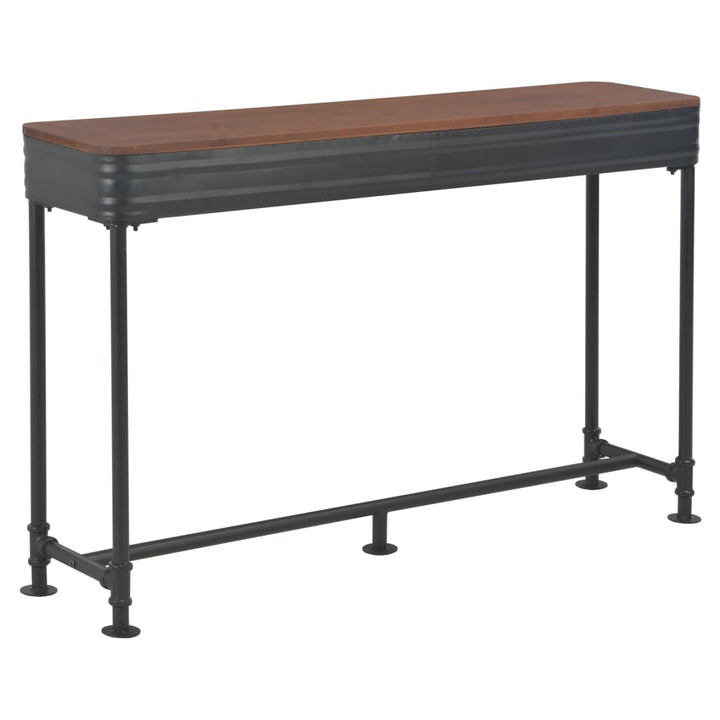 Konsolbord Med 2 Lådor 120X30X75 Cm Massivt Granträ