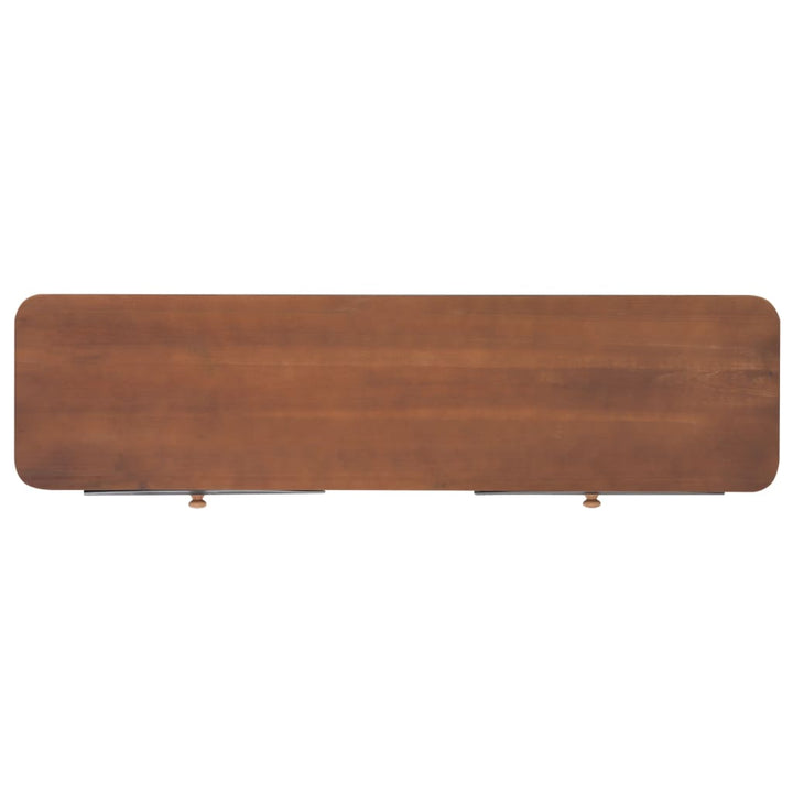 Konsolbord Med 2 Lådor 120X30X75 Cm Massivt Granträ