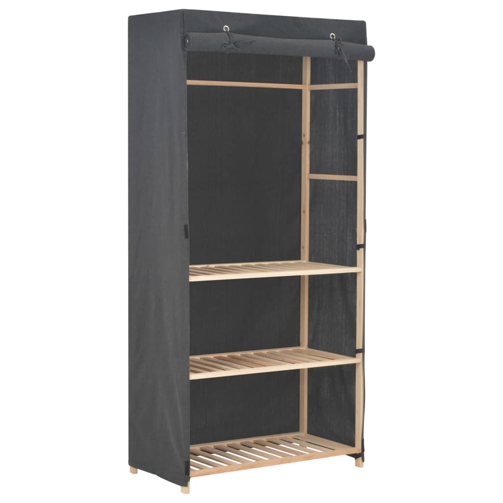 Garderob 3 Nivåer 79X40X170 Cm Tyg