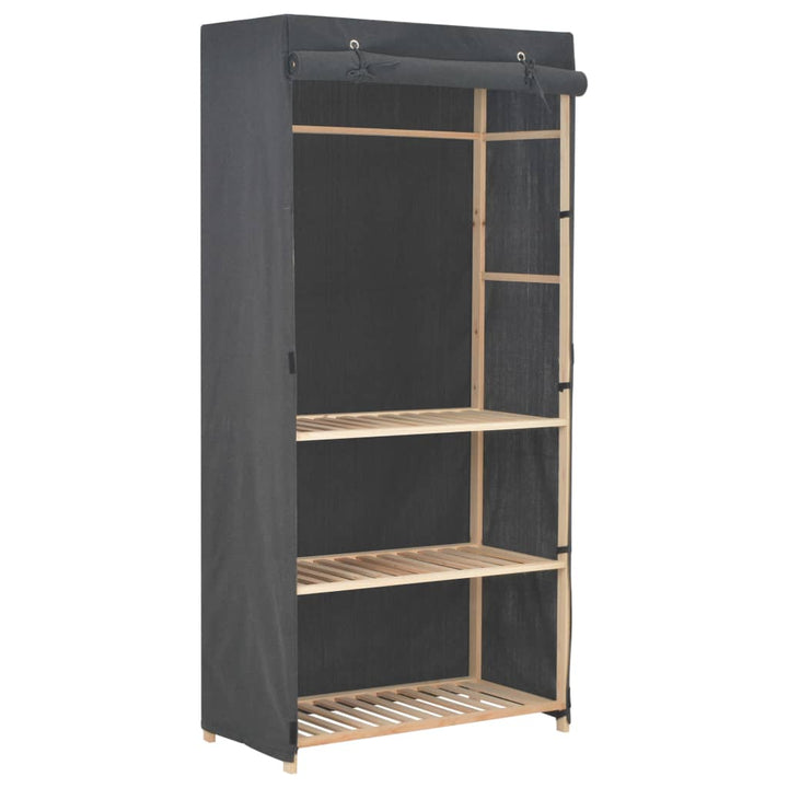 Garderob 3 Nivåer 79X40X170 Cm Tyg