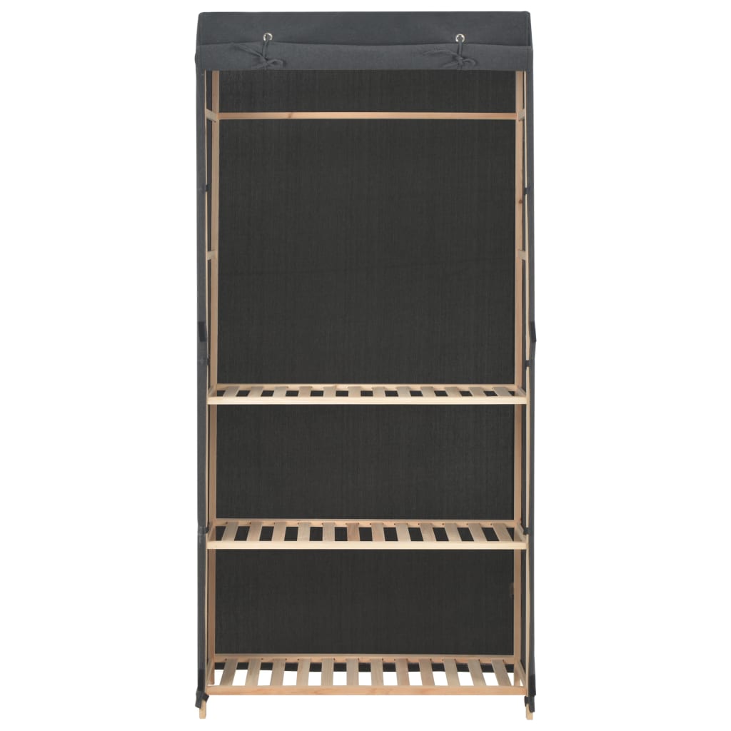 Garderob 3 Nivåer 79X40X170 Cm Tyg