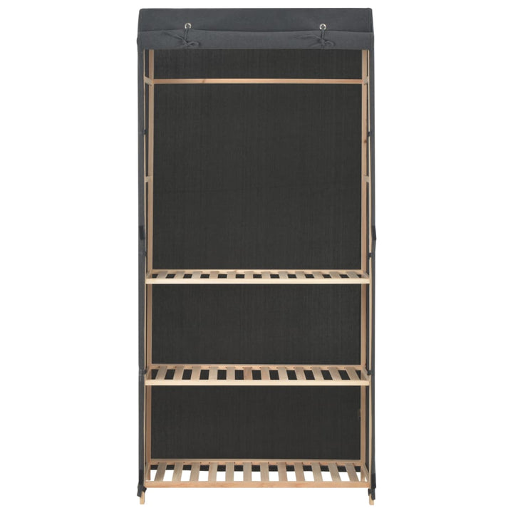 Garderob 3 Nivåer 79X40X170 Cm Tyg