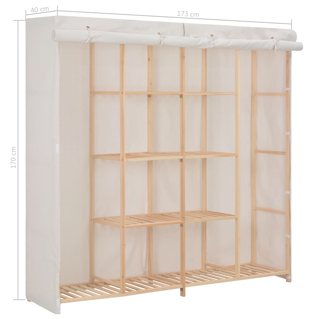 Garderob 173X40X170 Cm Tyg