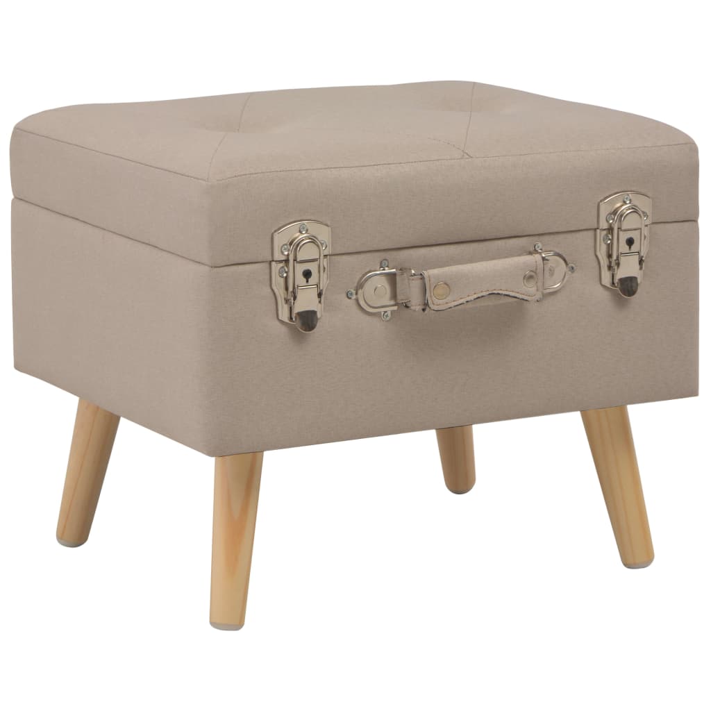Förvaringspall 40 Cm Mörk Tyg