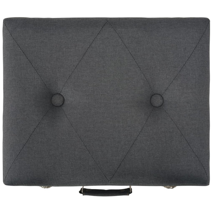 Förvaringspall 40 Cm Mörk Tyg