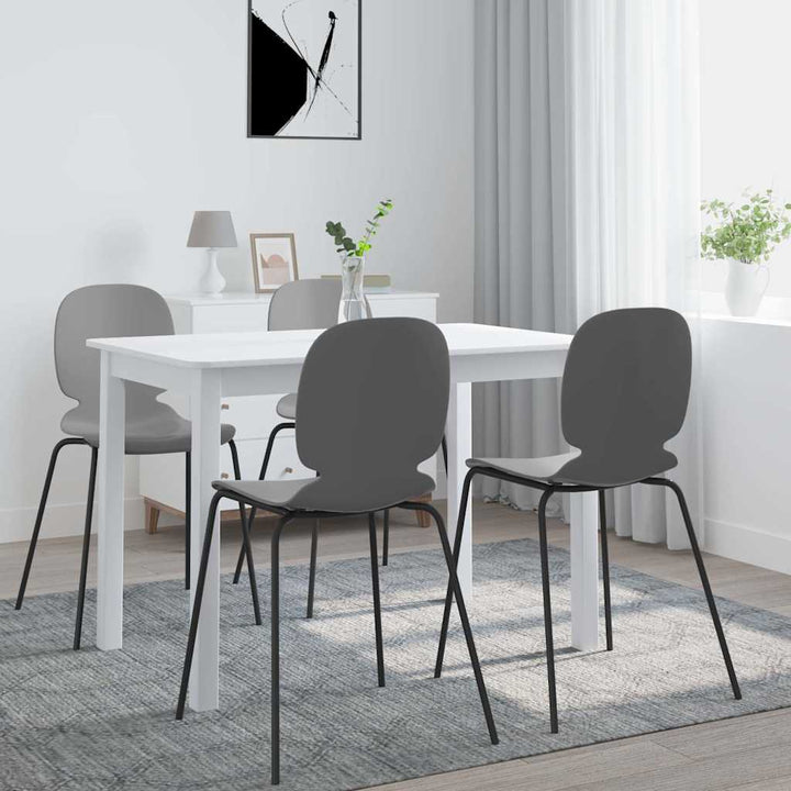 Matbord Vit 114X71X75 Cm Massivt Gummiträ