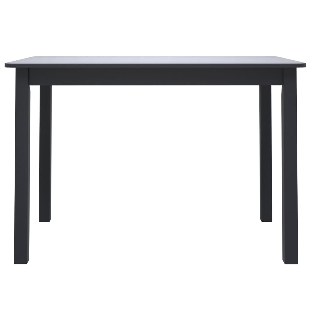 Matbord 114X71X75 Cm Massivt Gummiträ