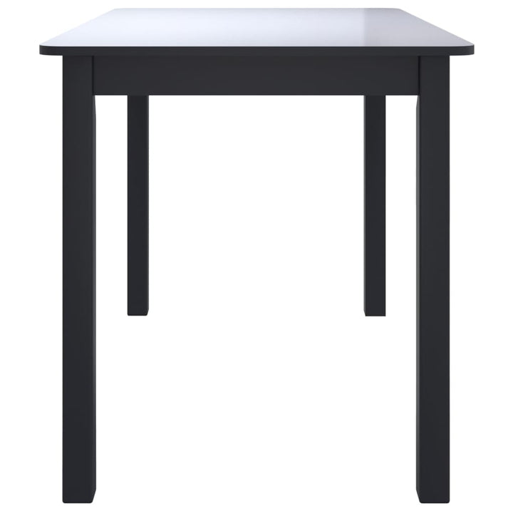 Matbord 114X71X75 Cm Massivt Gummiträ