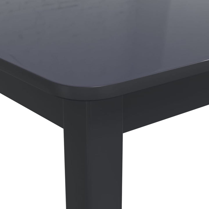 Matbord 114X71X75 Cm Massivt Gummiträ
