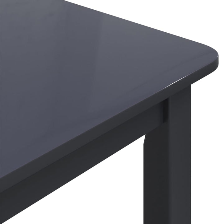 Matbord 114X71X75 Cm Massivt Gummiträ