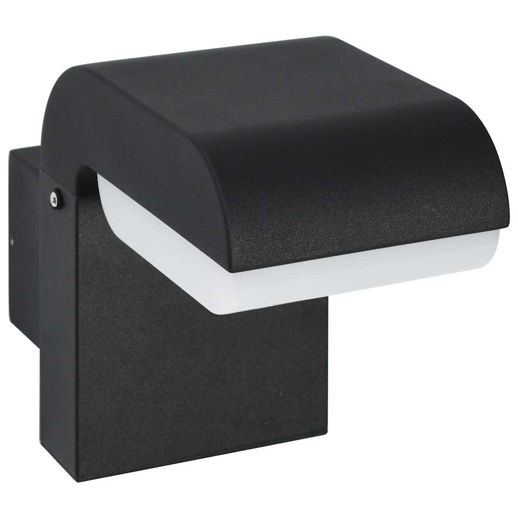 Utomhusvägglampa Led 9 W Svart Oval