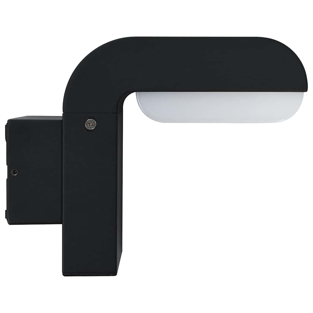Utomhusvägglampa Led 9 W Svart Oval