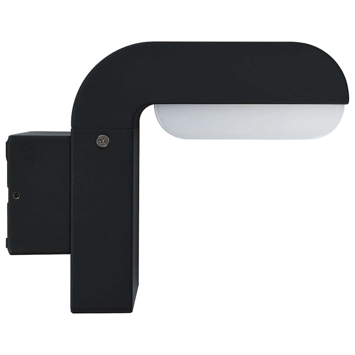 Utomhusvägglampa Led 9 W Svart Oval