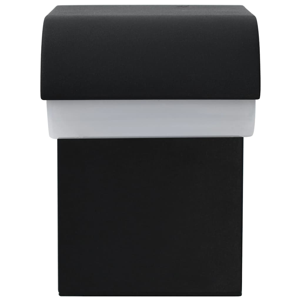 Utomhusvägglampa Led 9 W Svart Oval
