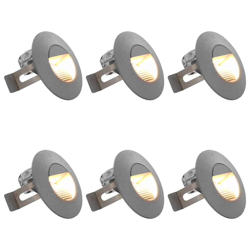 Utomhusvägglampa Led 6 St 2 W Silver