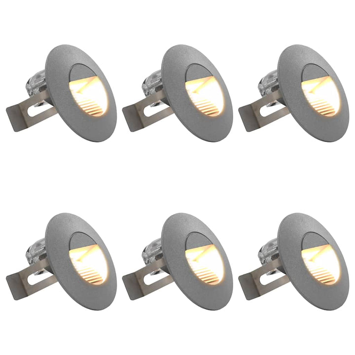 Utomhusvägglampa Led 6 St 2 W Silver