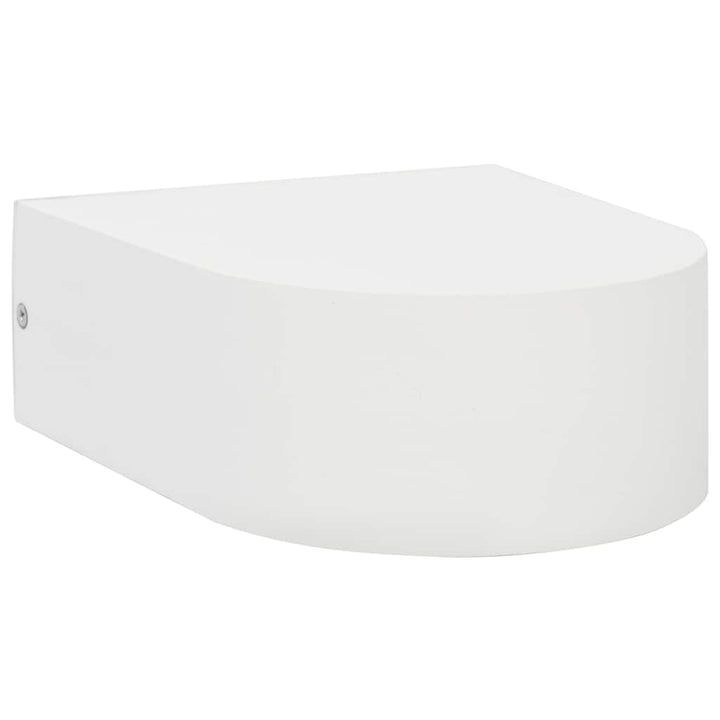 Utomhusvägglampa 2 St 11 W Vit Rund
