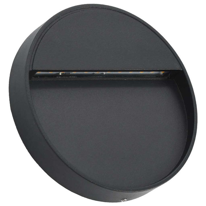 Utomhusvägglampa Led 2 St 3 W Svart