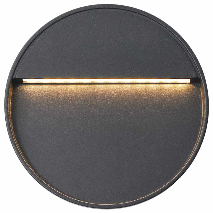 Utomhusvägglampa Led 2 St 3 W Svart