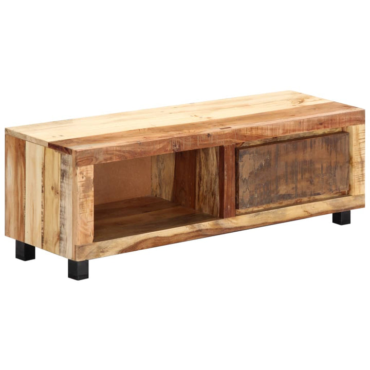 Tv-Bänk 100X30X33 Cm Massivt Återvunnet Trä
