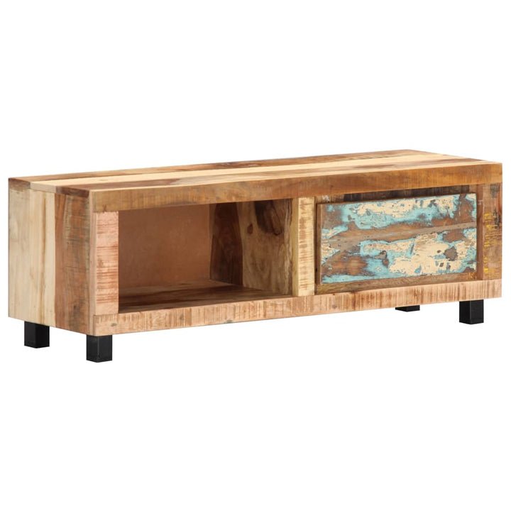 Tv-Bänk 100X30X33 Cm Massivt Återvunnet Trä