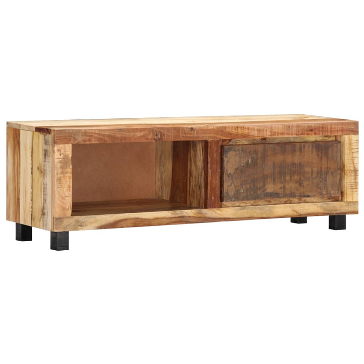 Tv-Bänk 100X30X33 Cm Massivt Återvunnet Trä
