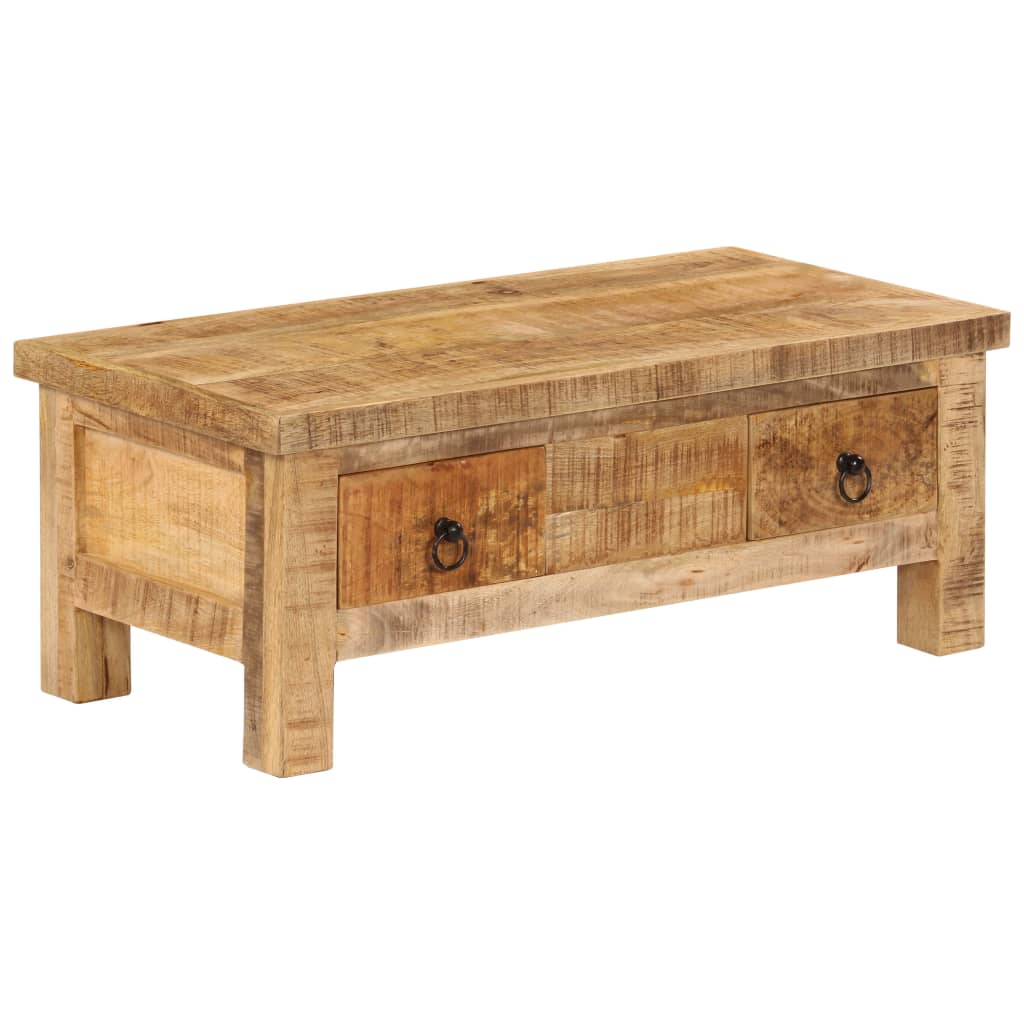 Soffbord 90X45X35 Cm Massivt Mangoträ