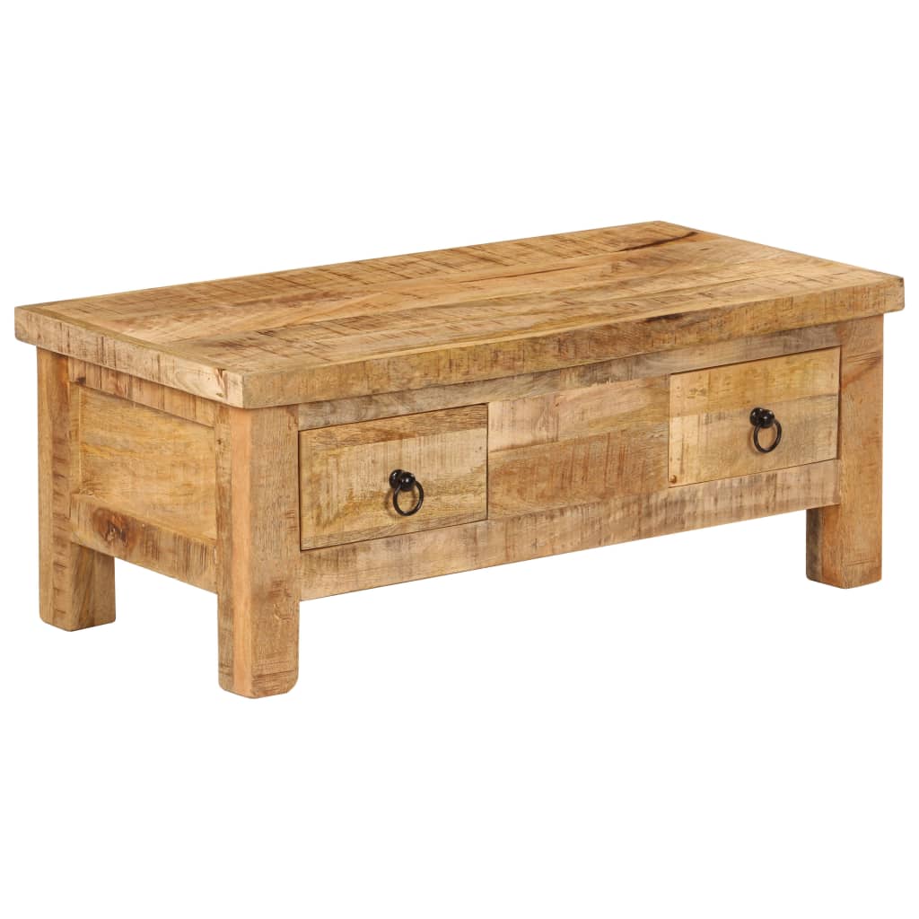 Soffbord 90X45X35 Cm Massivt Mangoträ