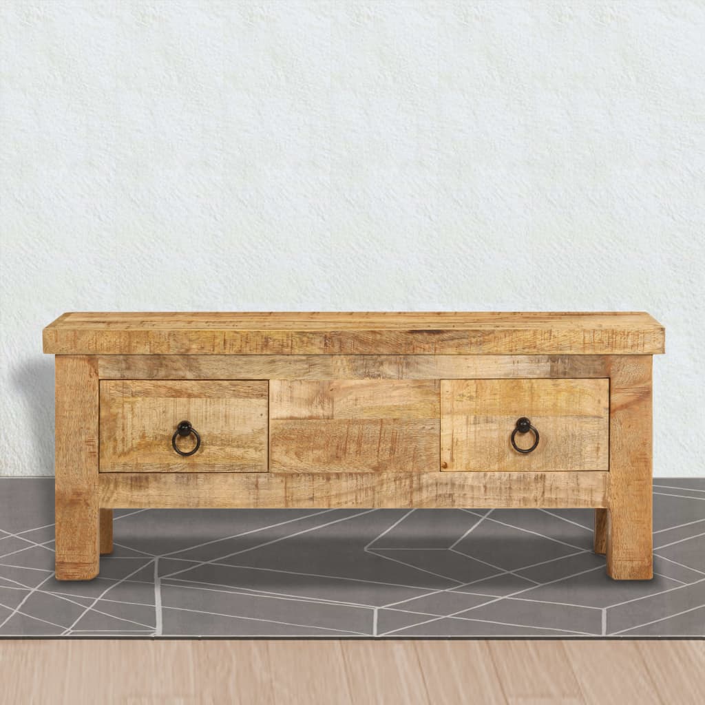 Soffbord 90X45X35 Cm Massivt Mangoträ