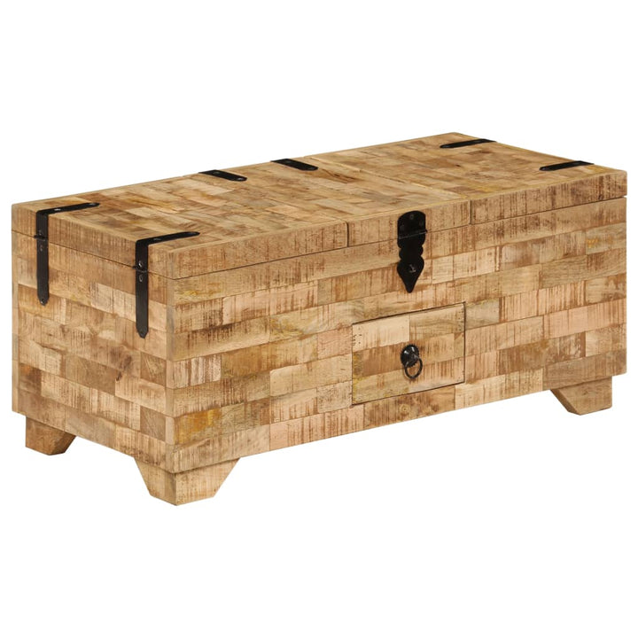 Soffbord Massivt Mangoträ 80X40X35 Cm