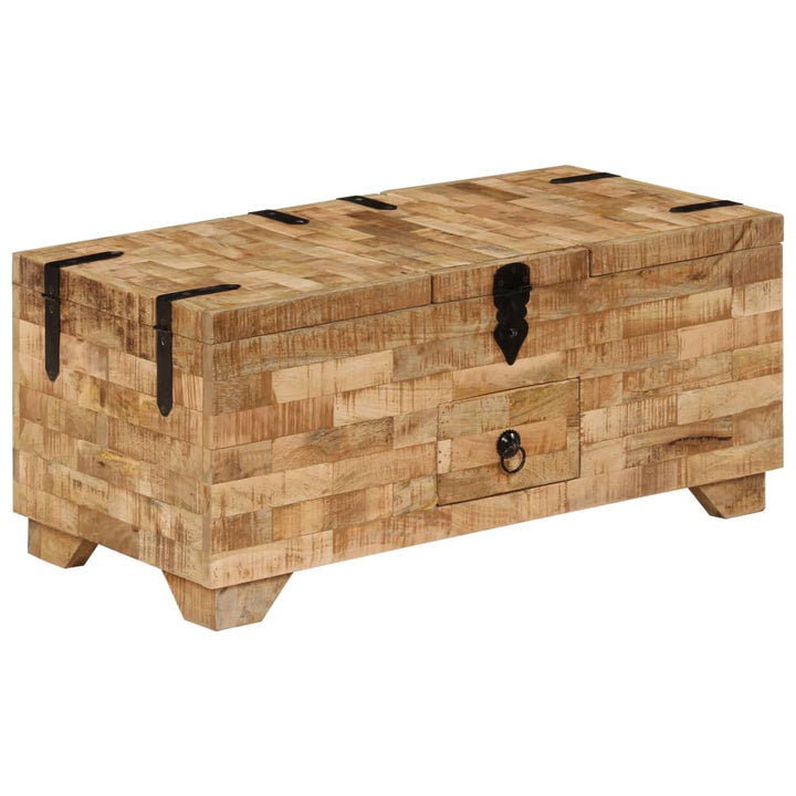 Soffbord Massivt Mangoträ 80X40X35 Cm