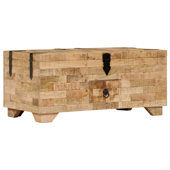 Soffbord Massivt Mangoträ 80X40X35 Cm