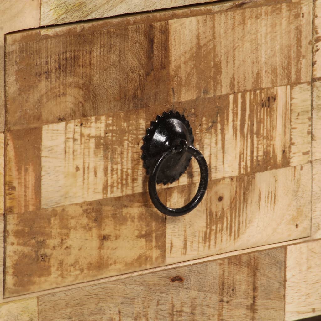 Soffbord Massivt Mangoträ 80X40X35 Cm