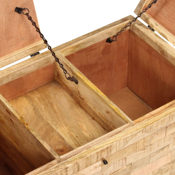 Soffbord Massivt Mangoträ 80X40X35 Cm