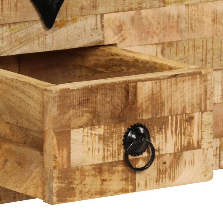 Soffbord Massivt Mangoträ 80X40X35 Cm