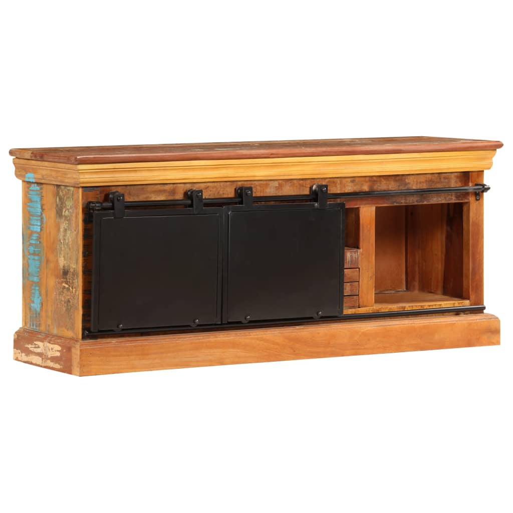 Tv-Bänk 110X30X45 Cm Massivt Återvunnet Trä