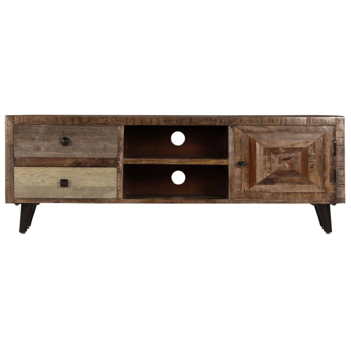 Tv-Bänk 118X30X40 Cm Massivt Mangoträ