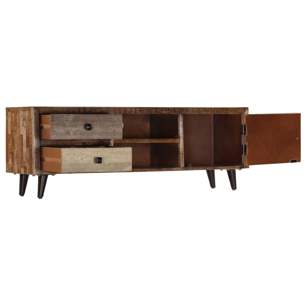 Tv-Bänk 118X30X40 Cm Massivt Mangoträ