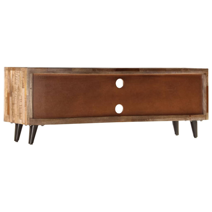 Tv-Bänk 118X30X40 Cm Massivt Mangoträ