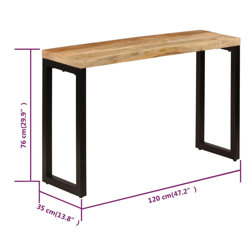 Konsolbord 120X35X76 Cm Och Stål