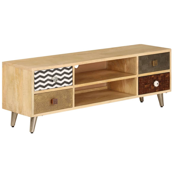 Tv-Bänk 120X30X40 Cm Massivt Mangoträ