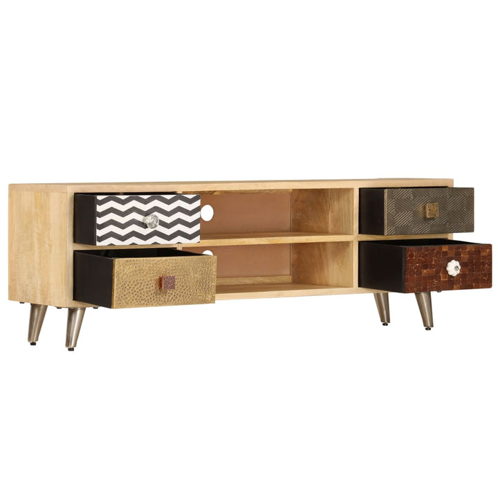 Tv-Bänk 120X30X40 Cm Massivt Mangoträ