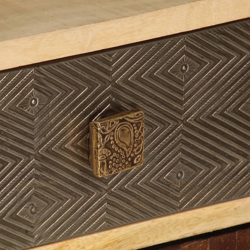Tv-Bänk 120X30X40 Cm Massivt Mangoträ